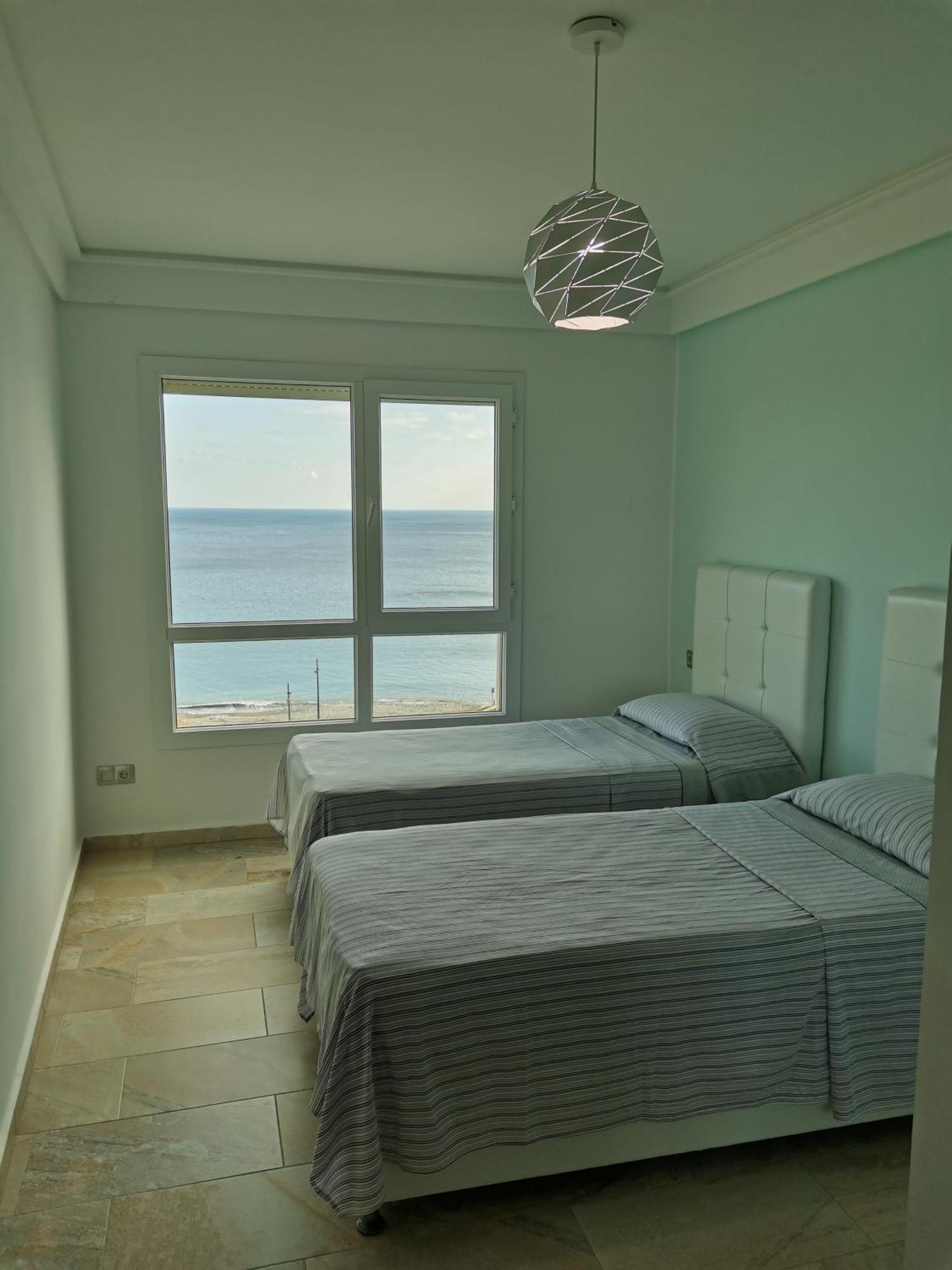 Appartf3 Vue Panoramique Sur Mer Residence Vista Del Mar Fnideq Exteriér fotografie