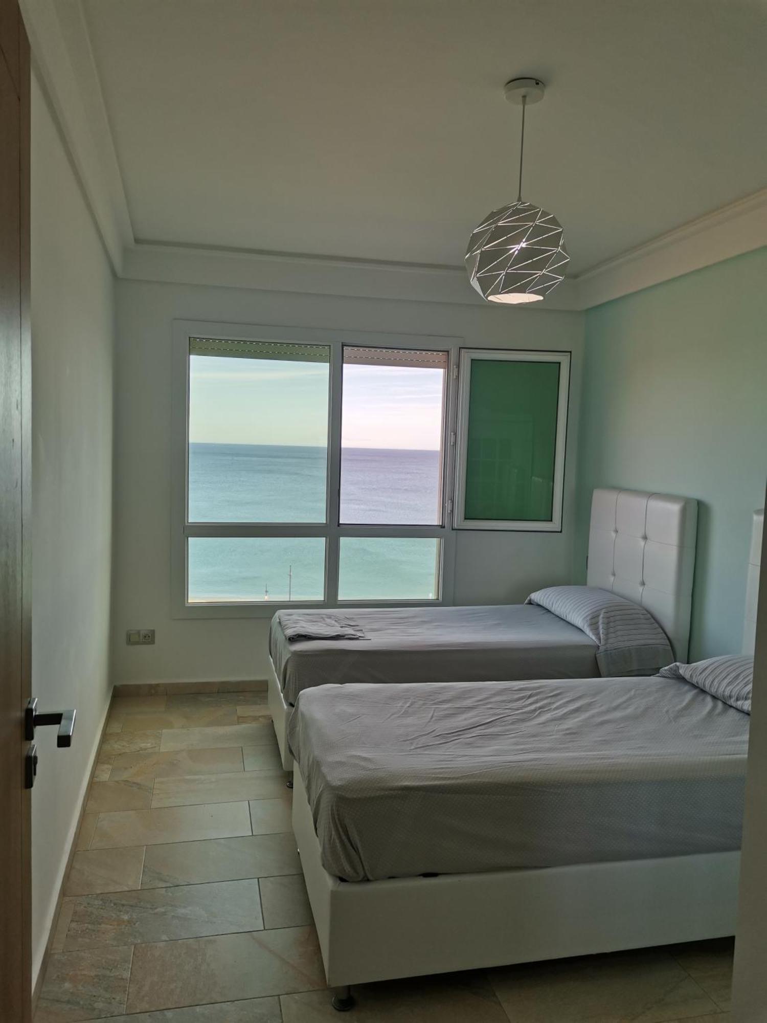 Appartf3 Vue Panoramique Sur Mer Residence Vista Del Mar Fnideq Exteriér fotografie